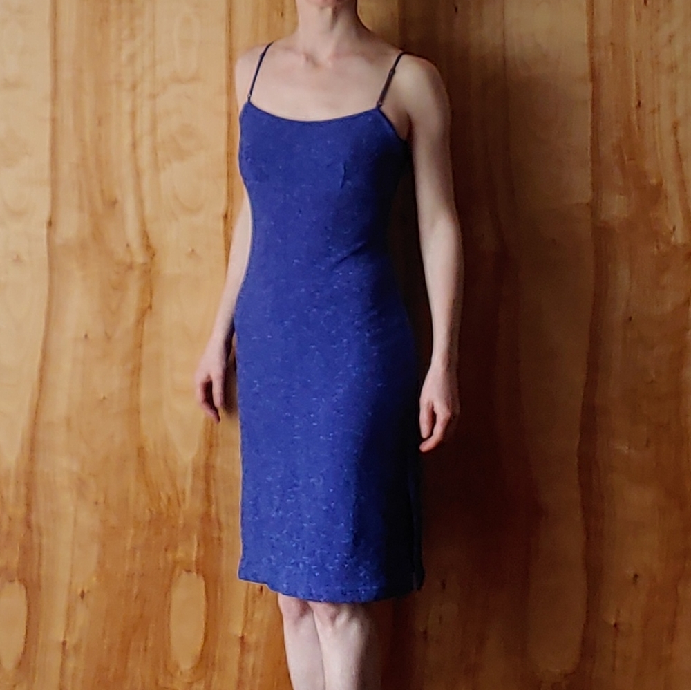 Vtg 90s sparkly stretch dress